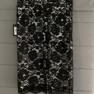 Donating to Goodwill 9/2! DKNY Black Lace Pencil Skirt NWT